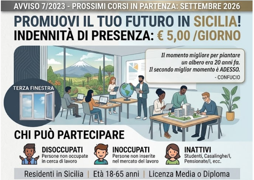 prossimi corsi in partenza Avviso 7